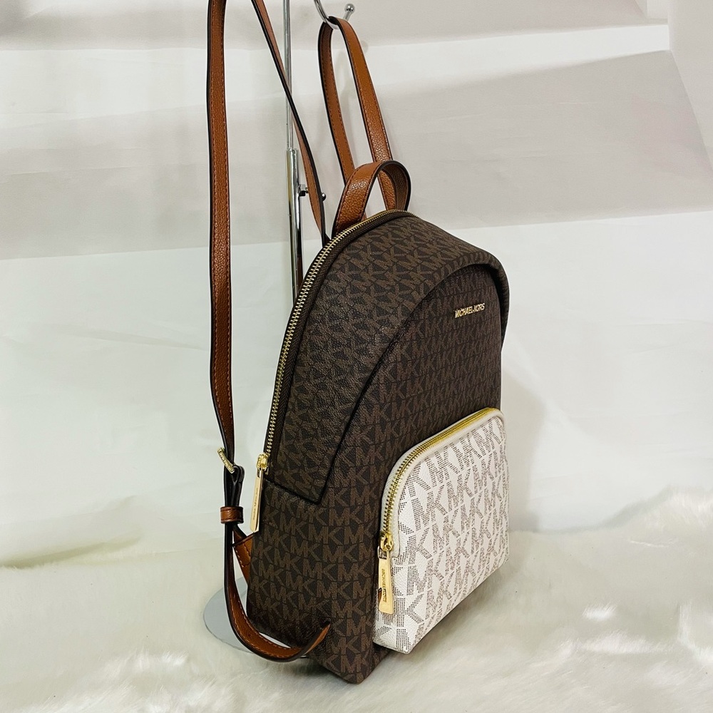 Michael Kors Erin Medium Vanilla Multi Backpack - Picture 6 of 15